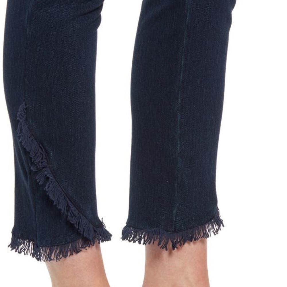 Lysse High Rise Pull On Fringe Tulip Hem Denim Jean Leggings - Picture 7 of 13